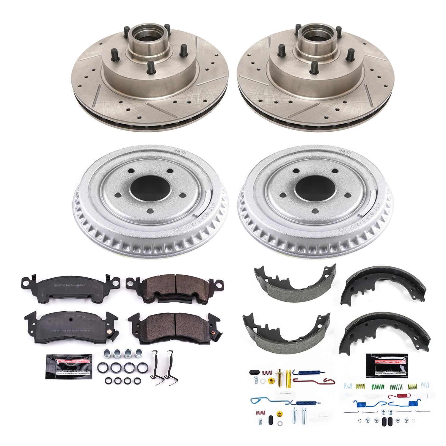 PowerStop Performance Brake Pad/RotorDrum/Shoe Kit K15020DK