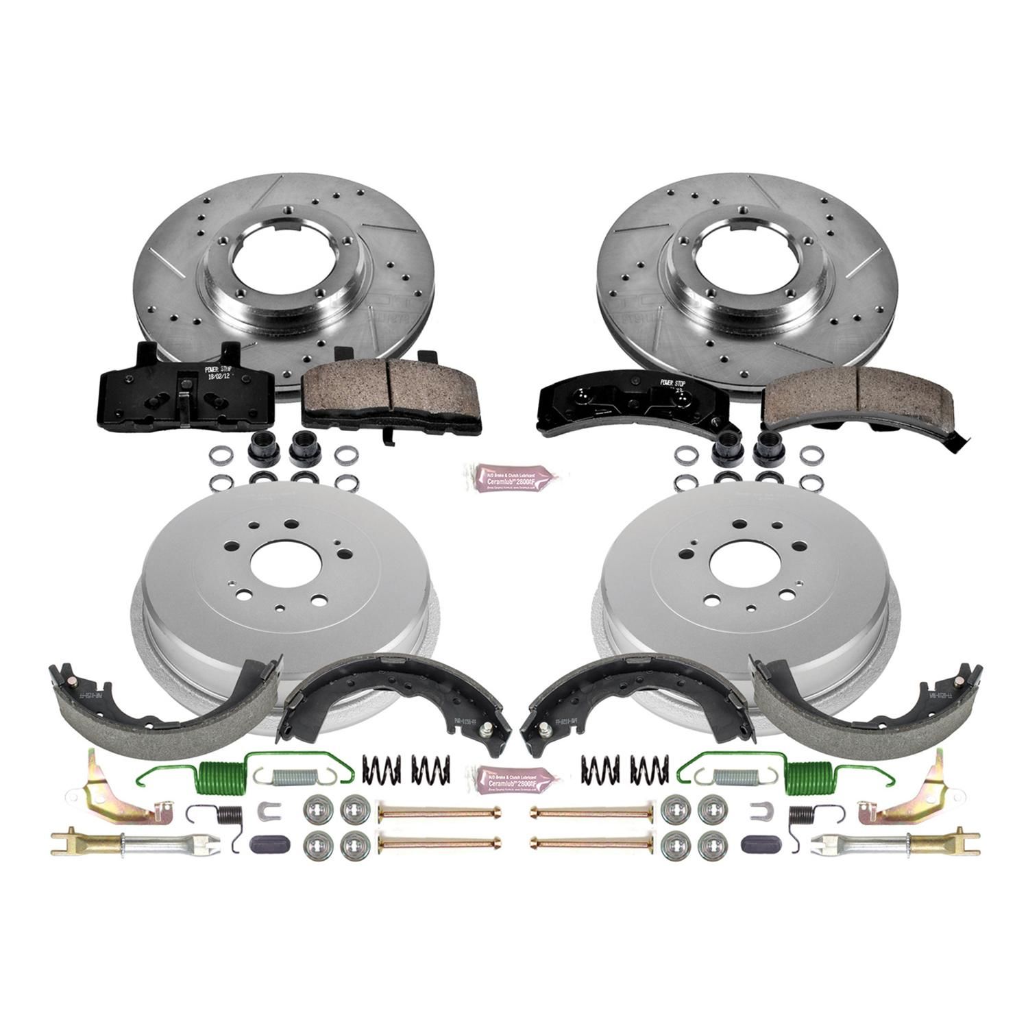 PowerStop Performance Brake Pad/RotorDrum/Shoe Kit K15039DK