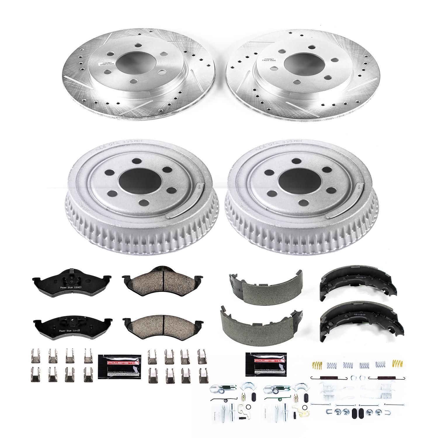 PowerStop Performance Brake Pad/RotorDrum/Shoe Kit K15072DK