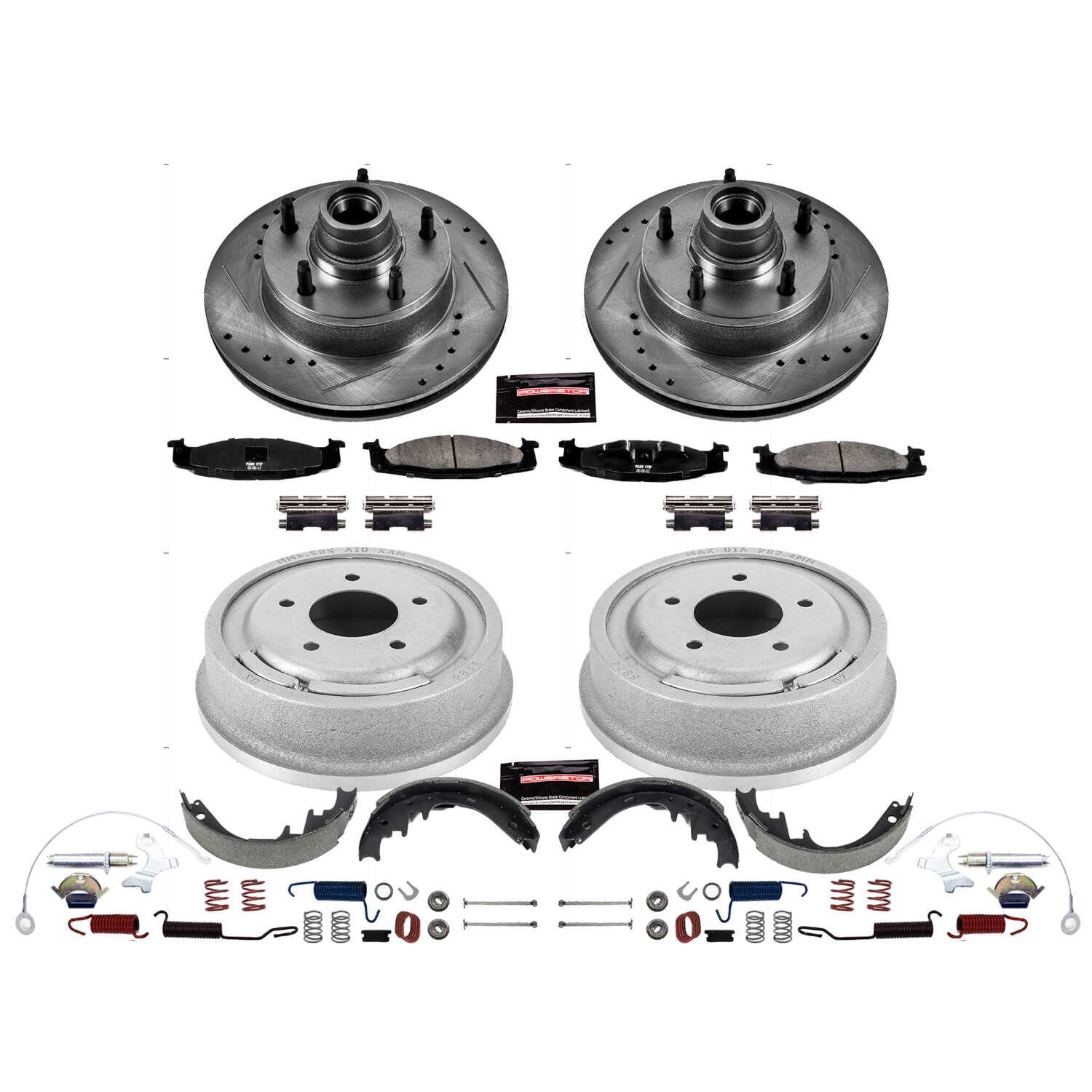 PowerStop Performance Brake Pad/RotorDrum/Shoe Kit K15090DK