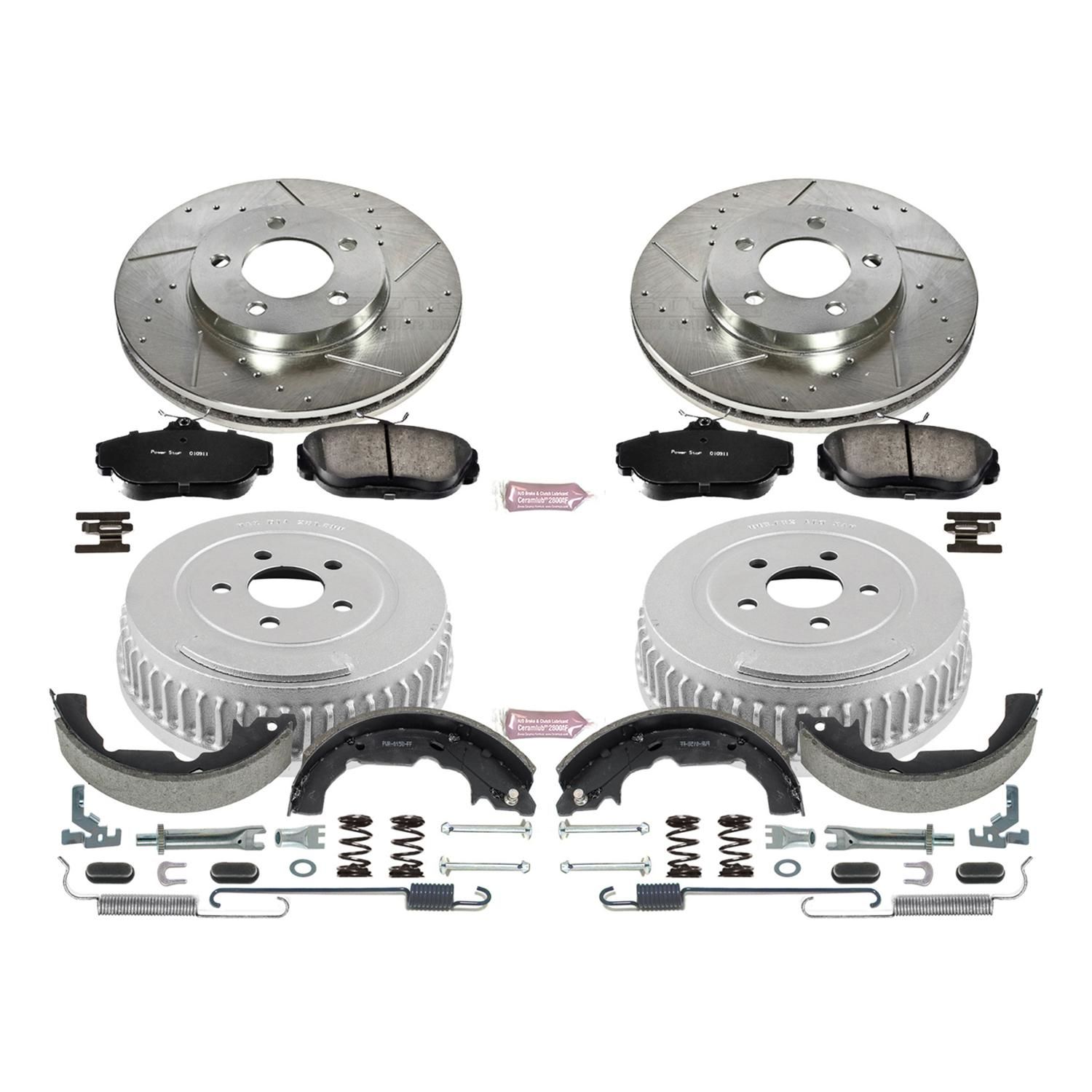 PowerStop Performance Brake Pad/RotorDrum/Shoe Kit K15129DK