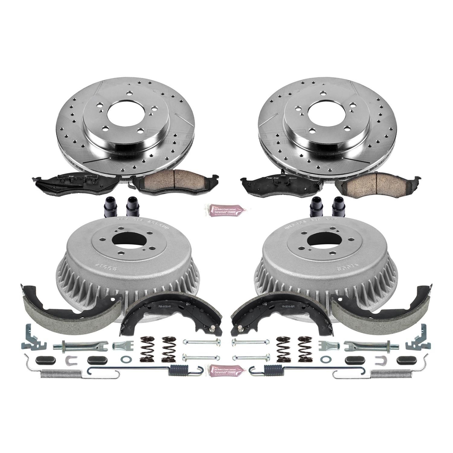 PowerStop Performance Brake Pad/RotorDrum/Shoe Kit K15131DK