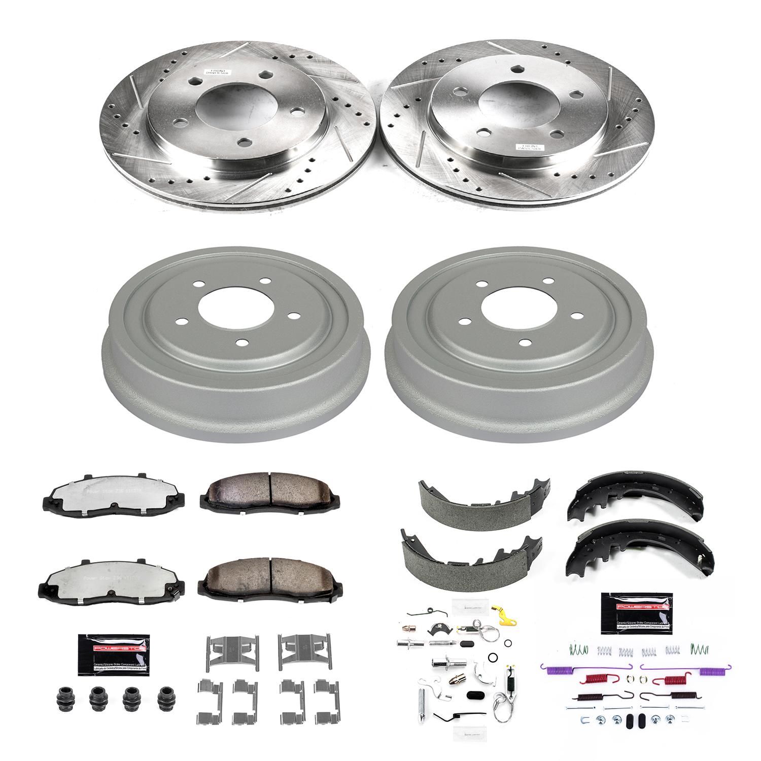Power Stop Performance Brake Pads Rotors Kit K15177DK36