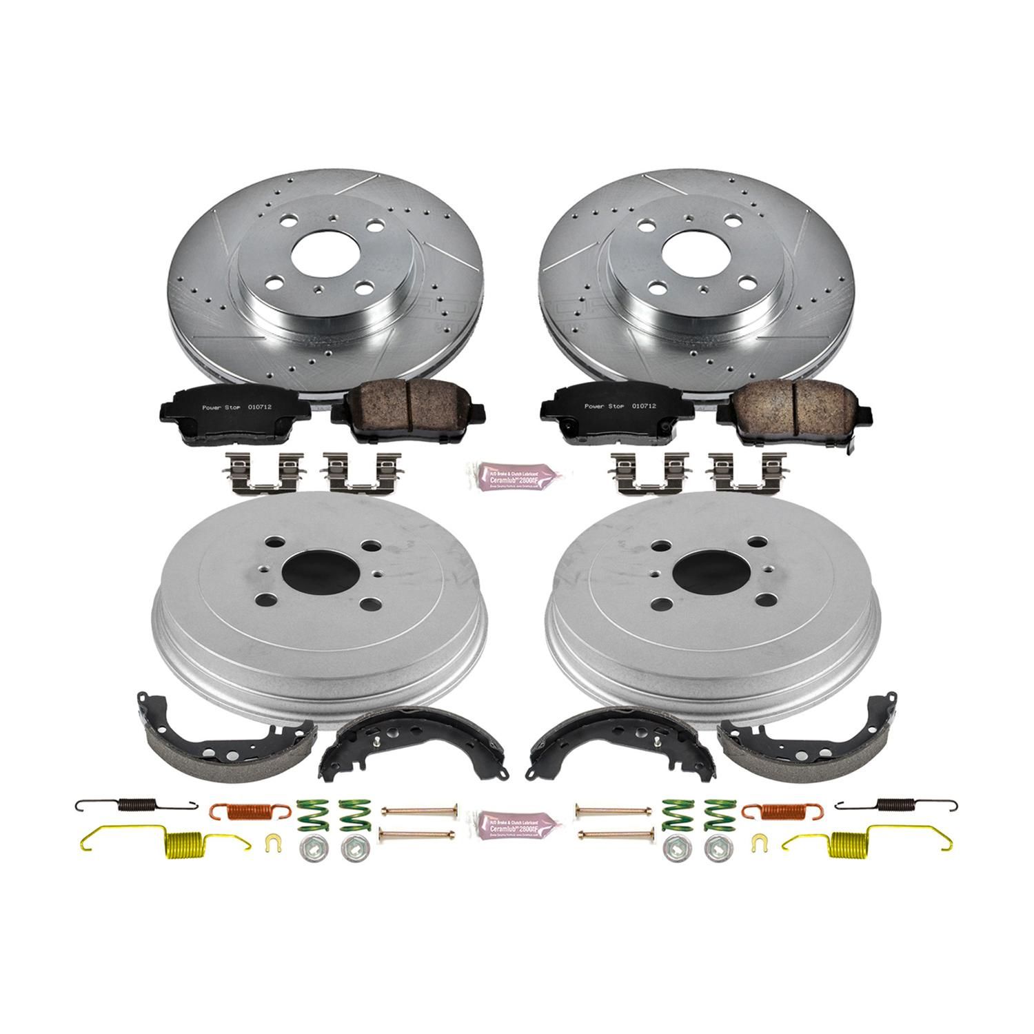 PowerStop Performance Brake Pad/RotorDrum/Shoe Kit K15199DK