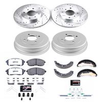 PowerStop Performance Brake Pad/Rotor-Drum/Shoe Kit K15207DK-26 for Nissan/Datsun Altima
