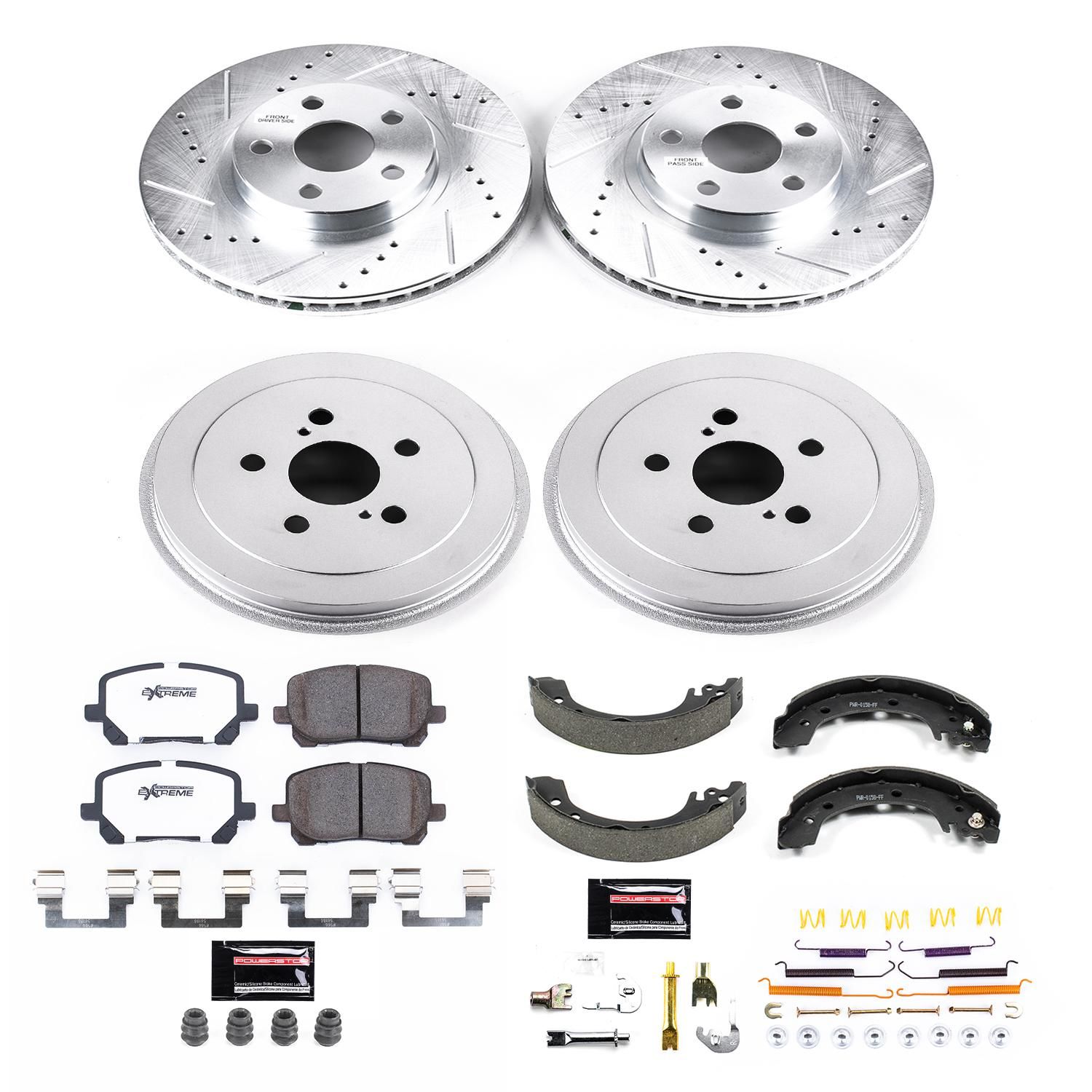 PowerStop Performance Brake Pad/RotorDrum/Shoe Kit K15227DK26