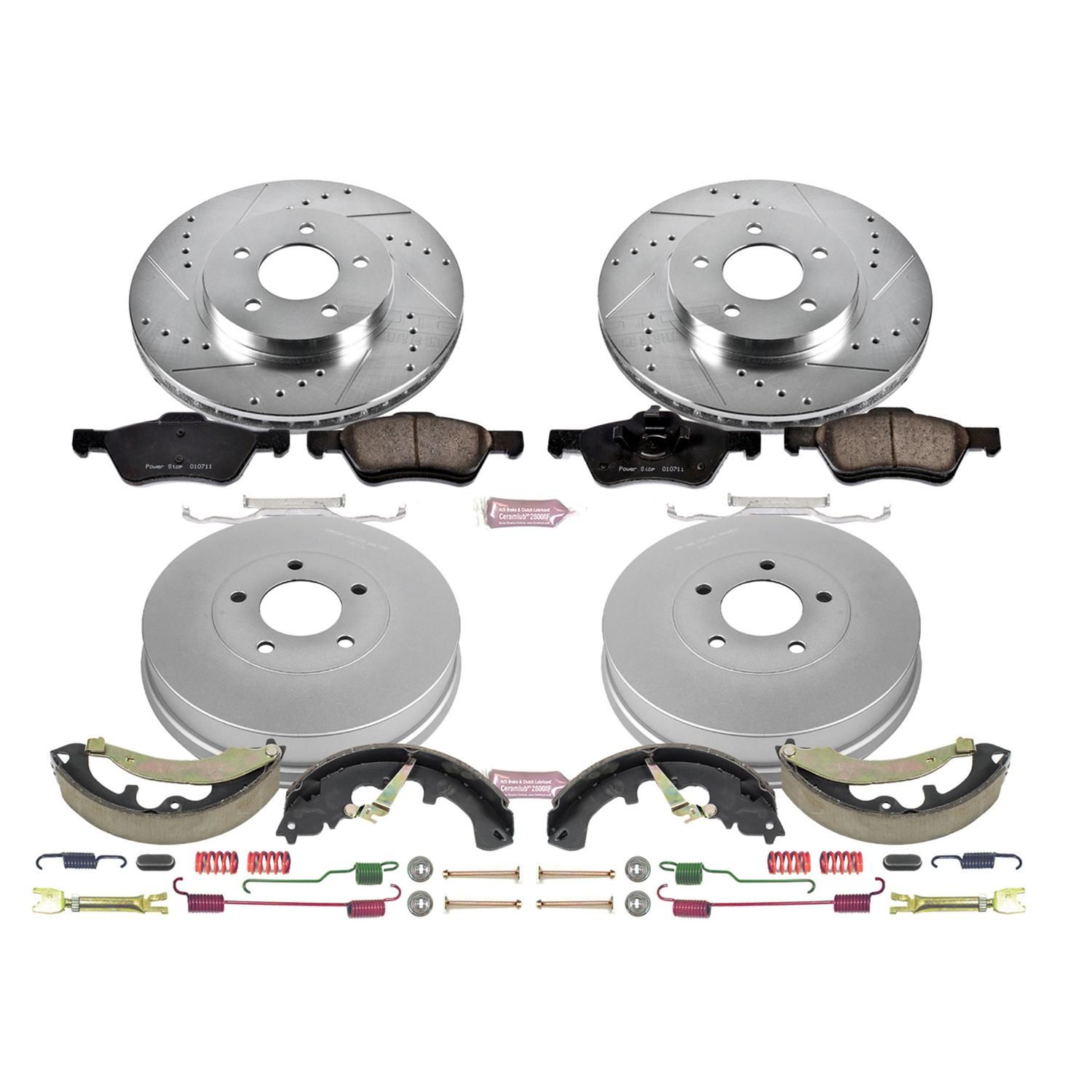 PowerStop Performance Brake Pad/RotorDrum/Shoe Kit K15255DK