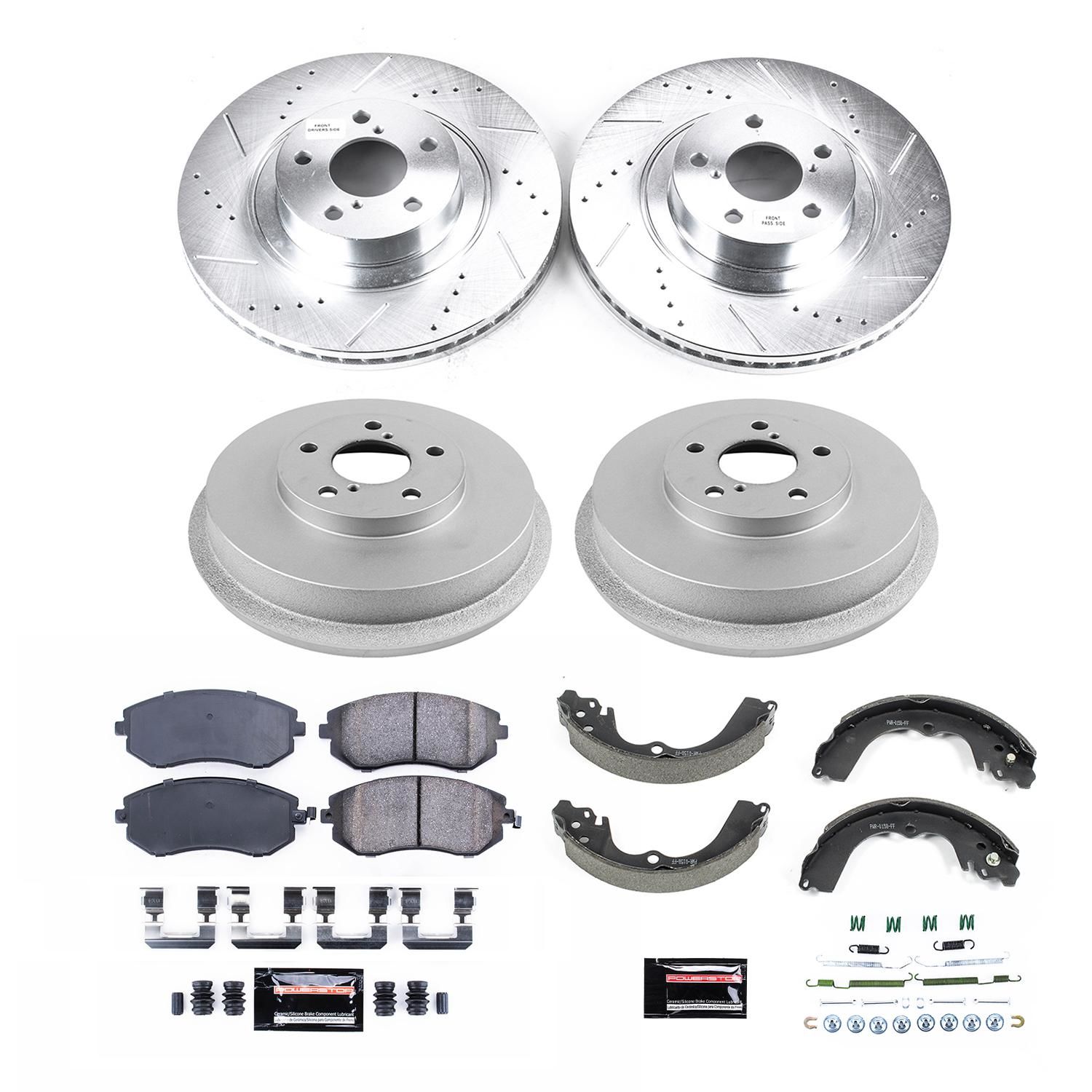 PowerStop Performance Brake Pad/RotorDrum/Shoe Kit K15467DK