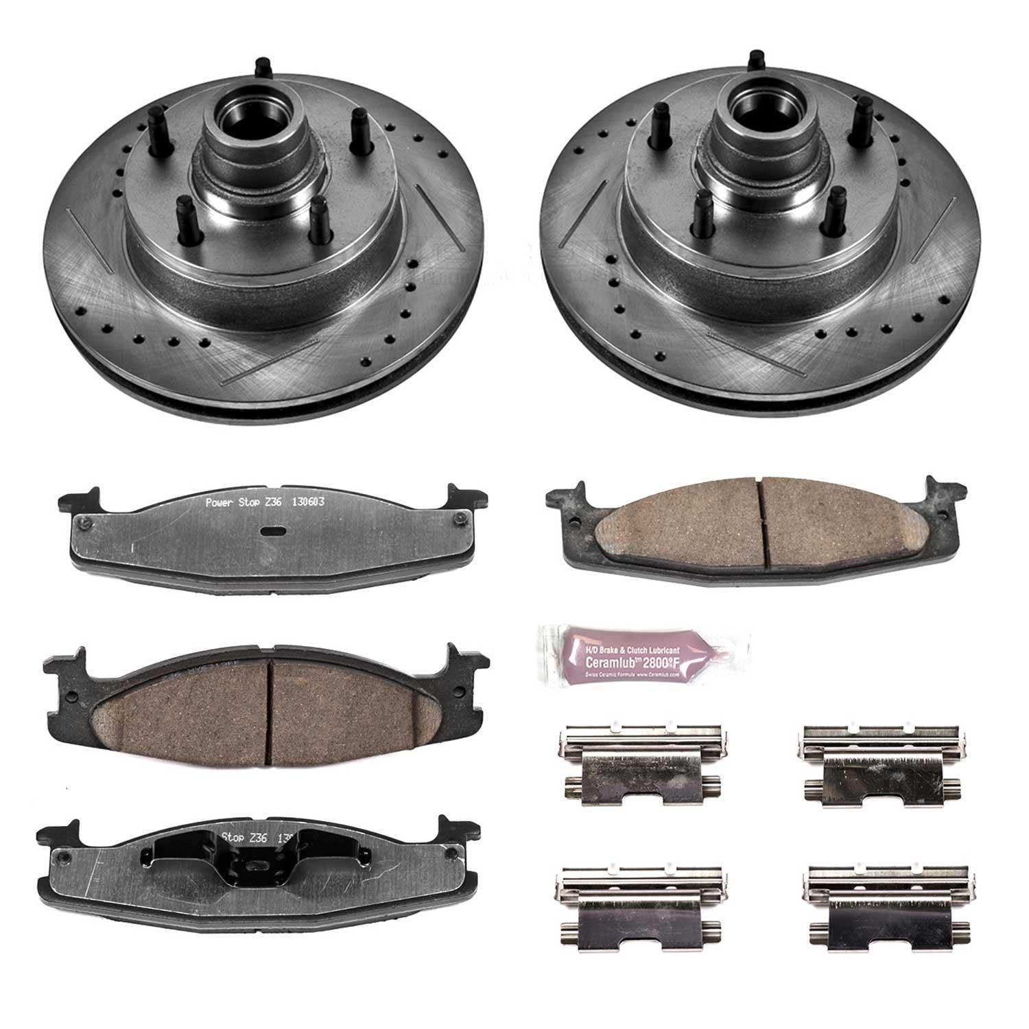 Powerstop Performance Brake Pads Rotors Kit K1832 36