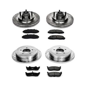 Rear Brake Pad and Rotor Kit For 12-20 Ford F150 FX2 STX King Ranch XLT  JS54X2