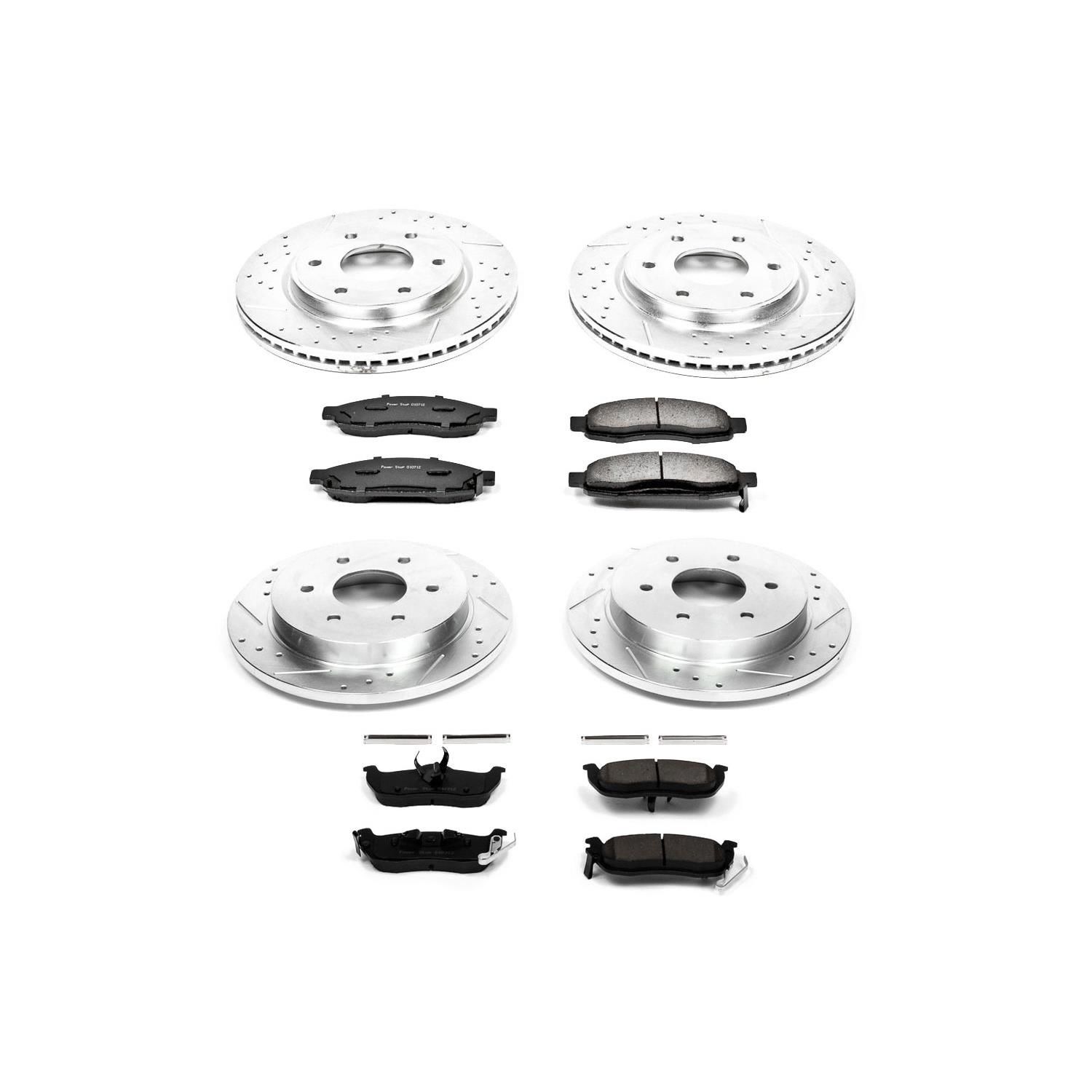 PowerStop Performance Brake Pads Rotors Kit K212