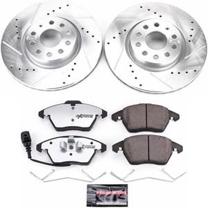  Stirling [REAR] Quality Brake Rotors And Ceramic Pads Kit for  Volkswagen Eos 2012 2013 (Rotor Dia 253mm)