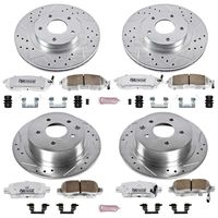 PowerStop Performance Brake Pads Rotors Kit K2283-26 for Nissan/Datsun Altima