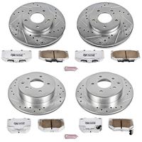 For 1984-1986 Nissan 300ZX Front Hart Drilled Brake Rotors+Ceramic Brake Pads For 1984-1986 Nissan 300ZX Front Hart Drilled Brake Rotors+Ceramic Brake Pads