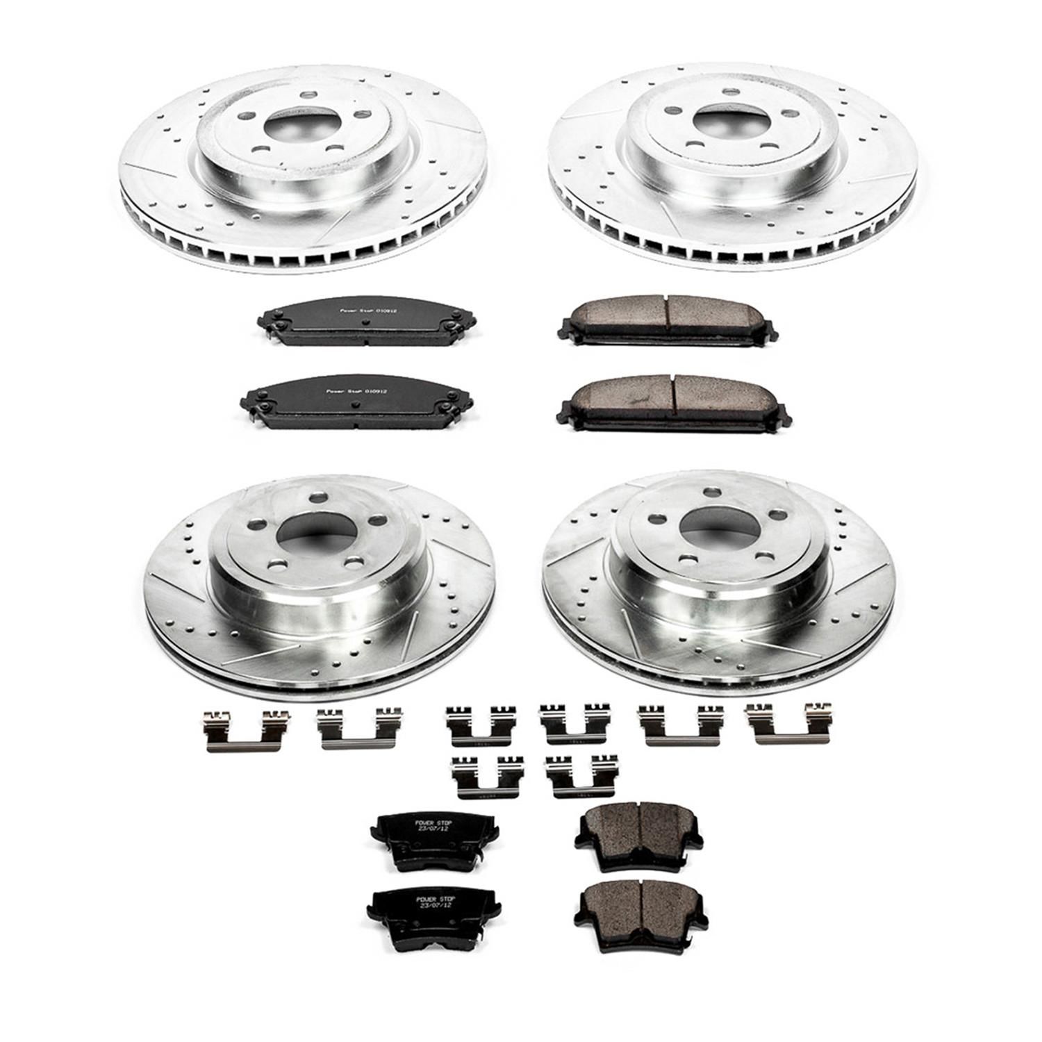 PowerStop Performance Brake Pads Rotors Kit K2853