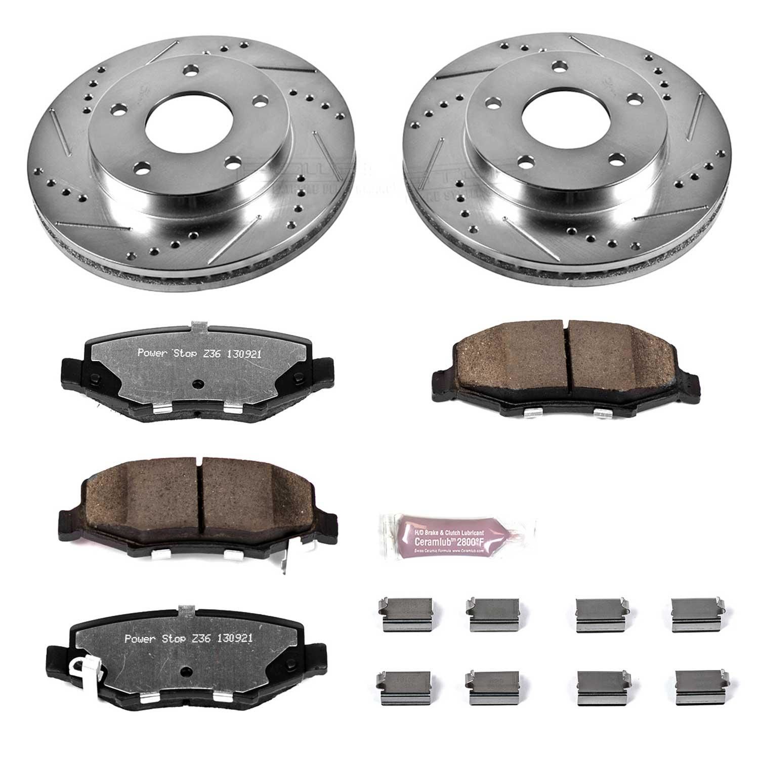 Power Stop Performance Brake Pads Rotors Kit K304636