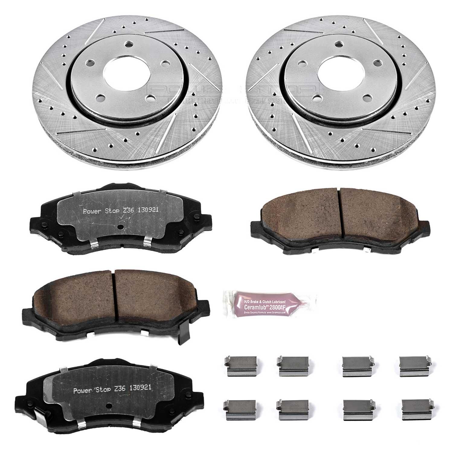 PowerStop Performance Brake Pads Rotors Kit K311836