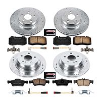 PowerStop Performance Brake Pads Rotors Kit K4512 for Mercedes Benz E350