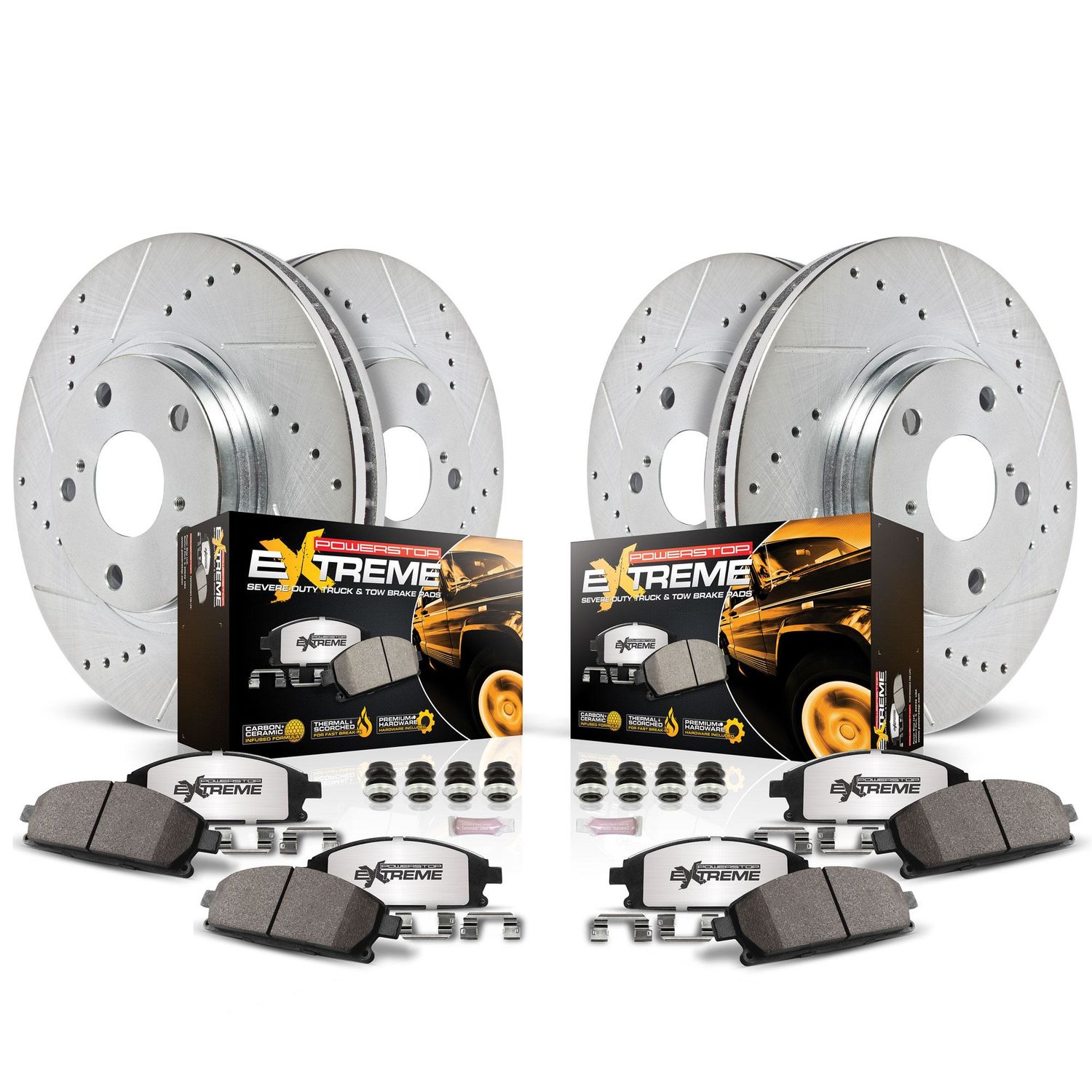 Powerstop Performance Brake Pads Rotors Kit K6375 36