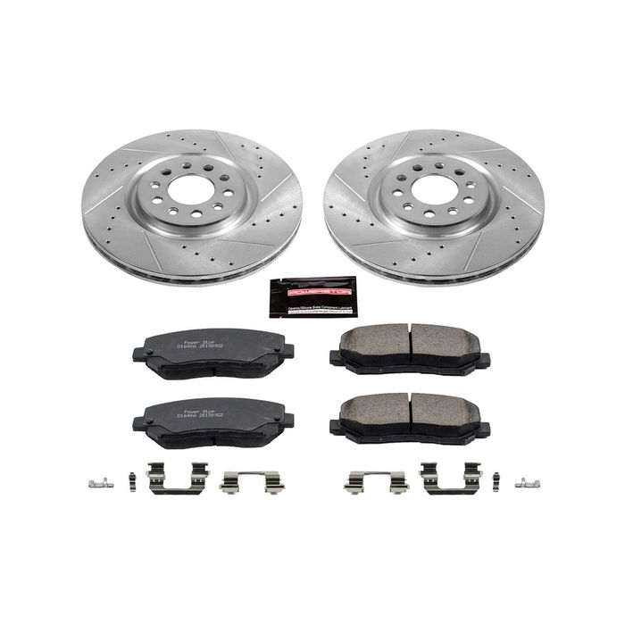 PowerStop Semi-Coated Rotor Kit | 2011–2015 Kia Optima (SC6325) main image 0