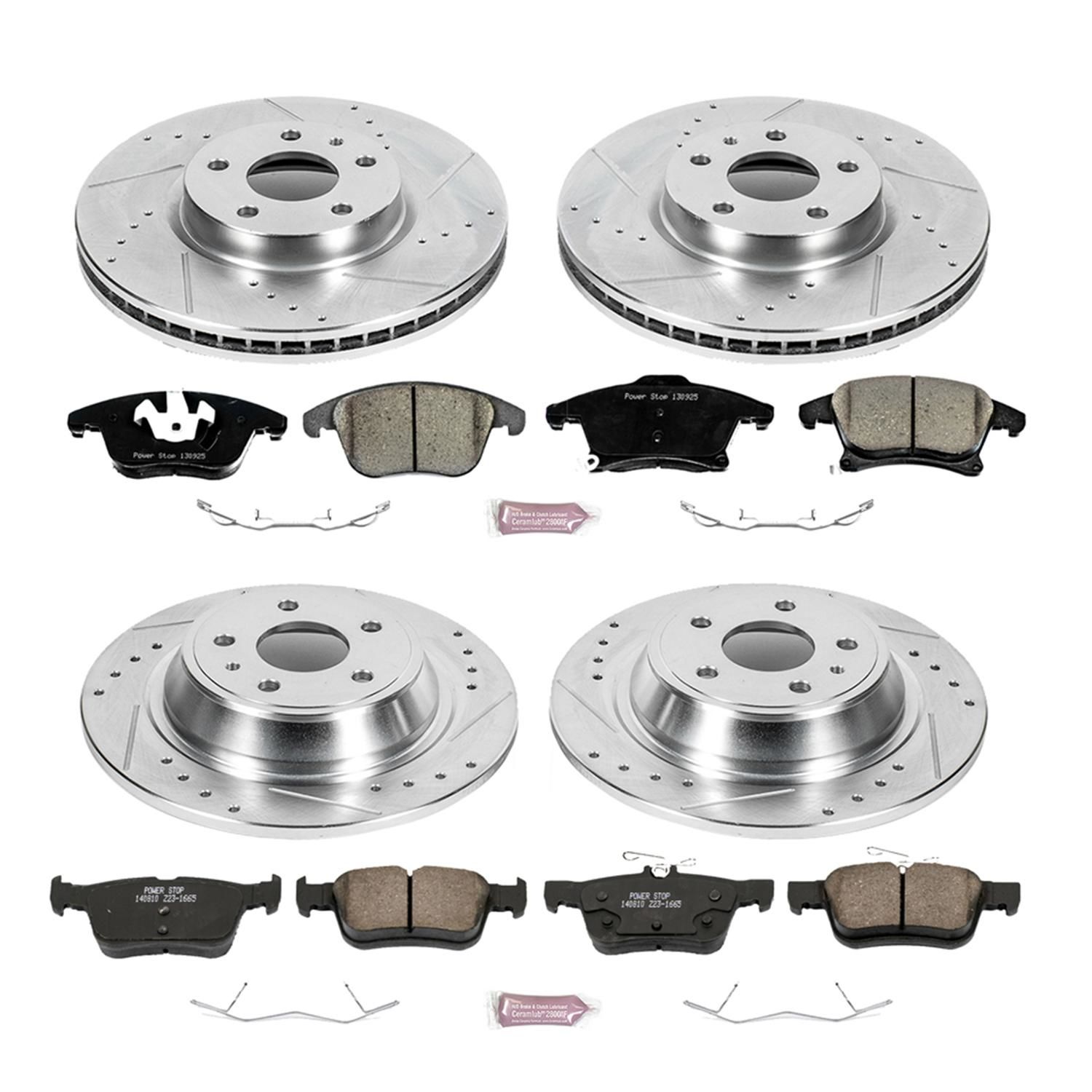 Power Stop Performance Brake Pads Rotors Kit K6556