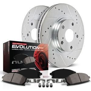 Complete Drilled Brake Rotors & Ceramic Pads Kit For 2006-09 Range Rover Sport – Front & Rear