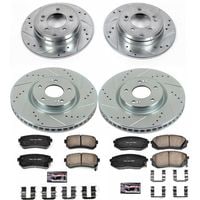 For 2014 2015 2016 Kia Cadenza Front and Rear Brake Disc Rotors and Ceramic Pads For 2014 2015 2016 Kia Cadenza Front and Rear Brake Disc Rotors and Ceramic Pads