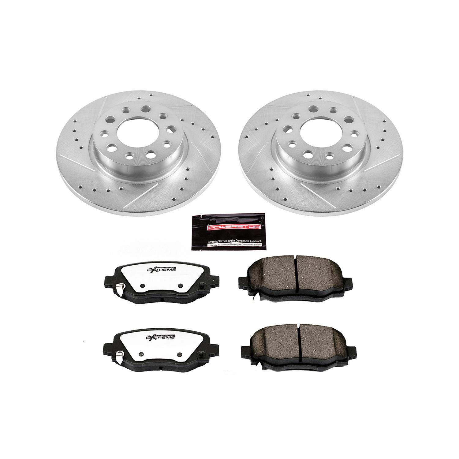 PowerStop Performance Brake Pads Rotors Kit K730136