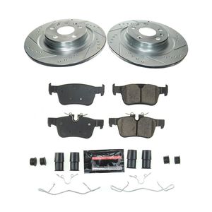 Rear Semi Metallic Brake Pads & Rotor Kit For 2010-2017 Volvo XC60