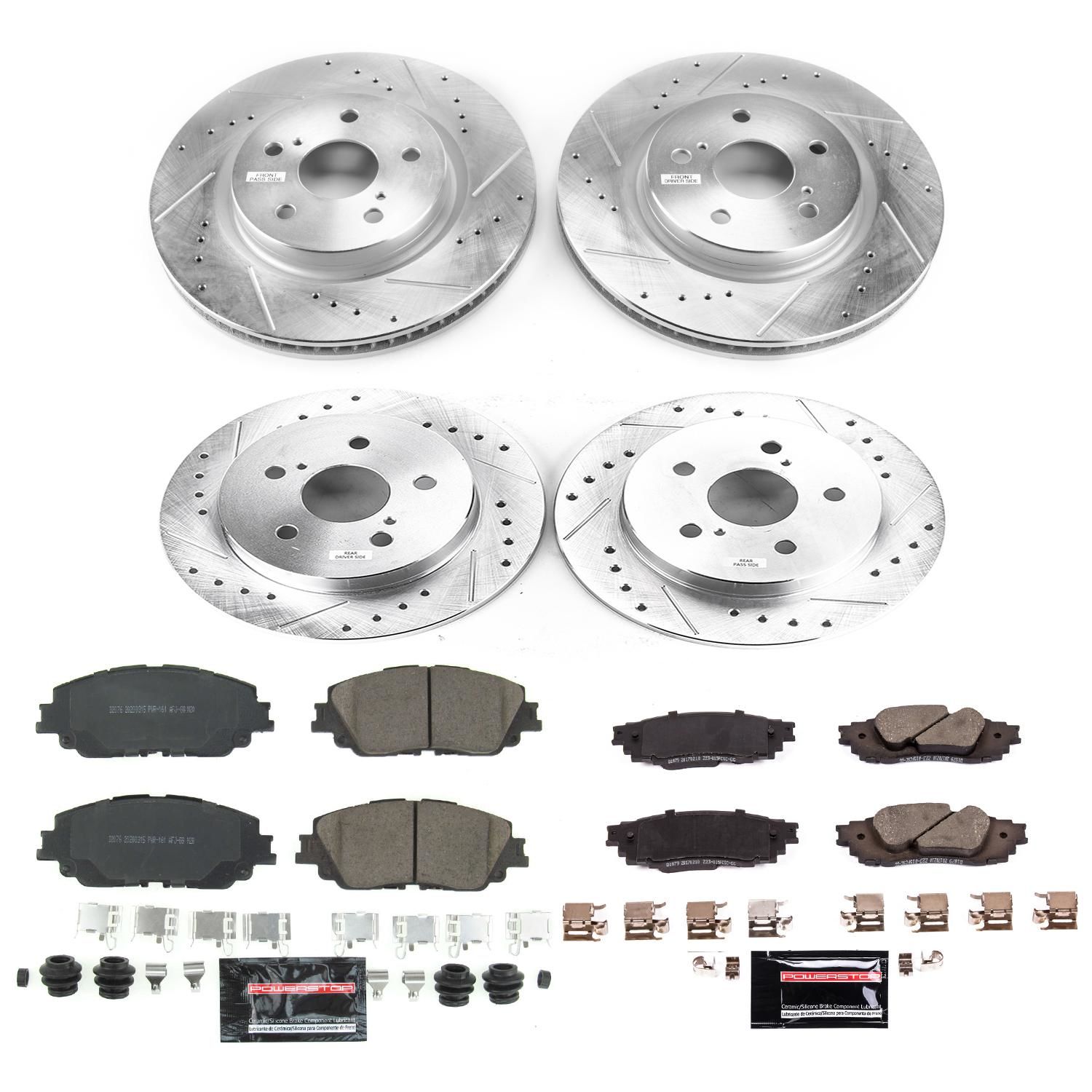PowerStop Performance Brake Pads Rotors Kit K8348