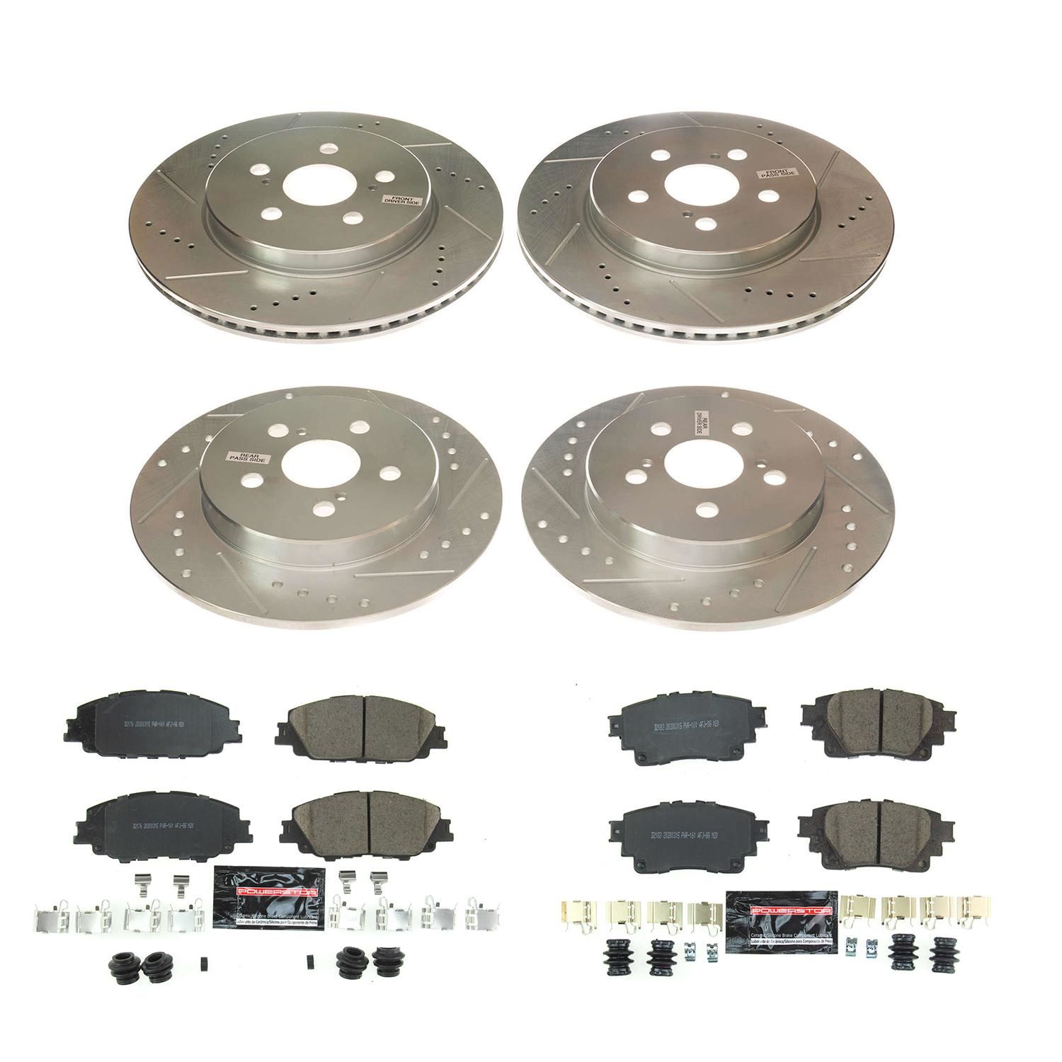 PowerStop Performance Brake Pads Rotors Kit K8362