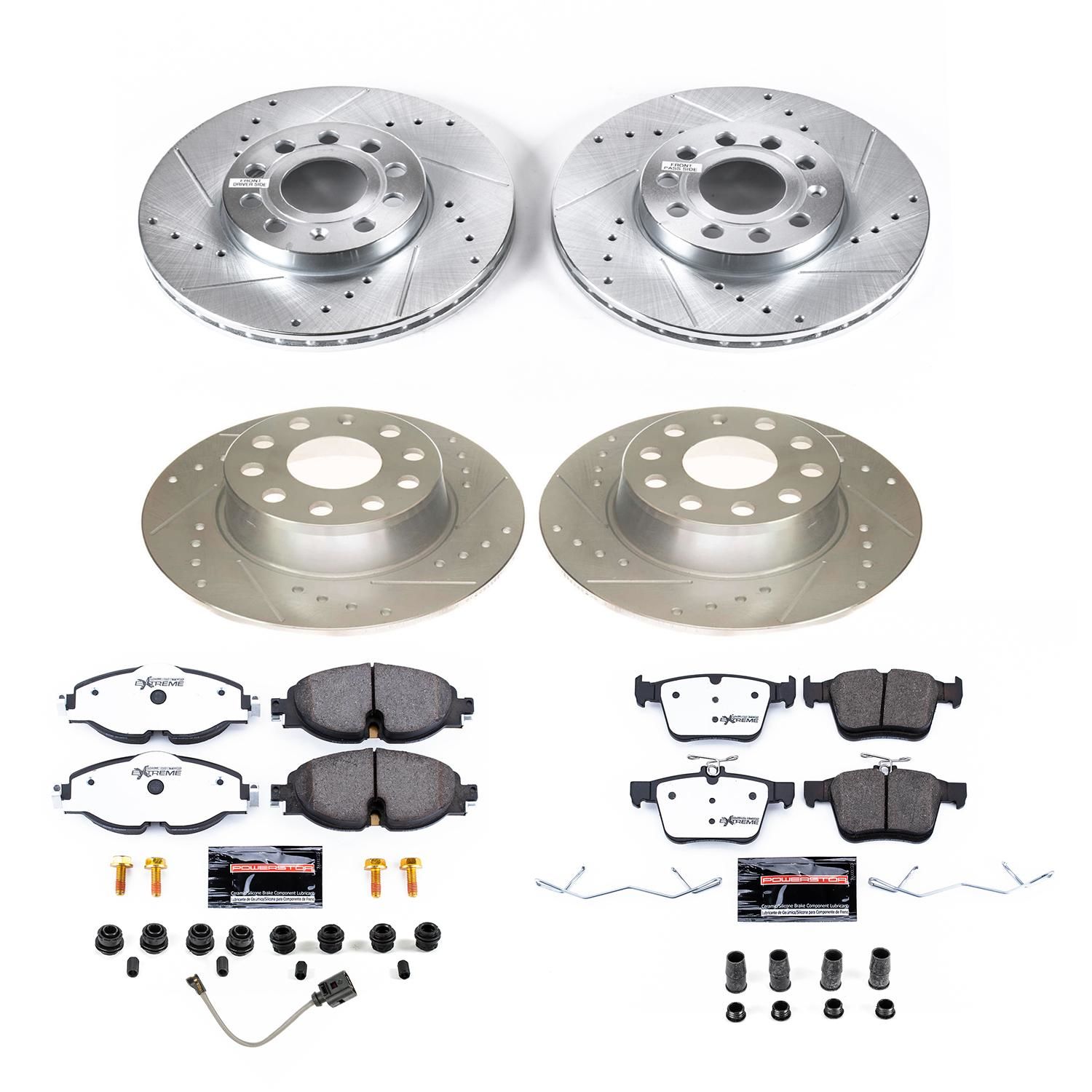 PowerStop Performance Brake Pads Rotors Kit K836526