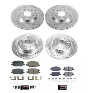 PowerStop Rear Semi-Coated Rotor Kit | 2012–2018 Kia Rio (SC6507)