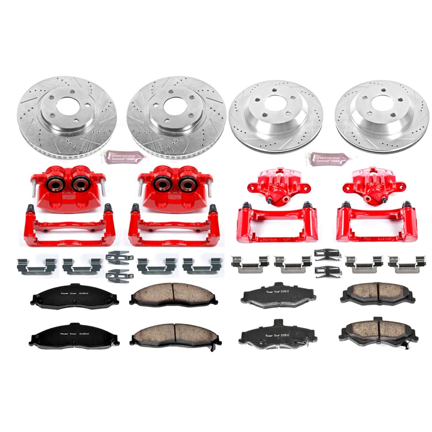PowerStop Performance Brake Pads Rotors Kit KC1548