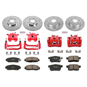 Power Stop Z23 Evolution Kit W/Calipers Front & Rear Acura Tsx 20112014 P 153322326