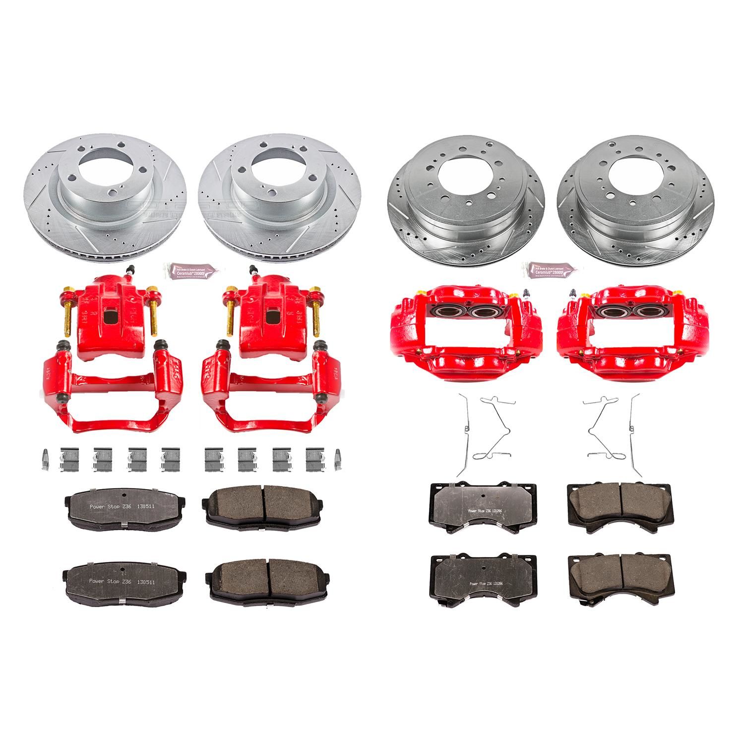 PowerStop Performance Brake Pads Rotors Kit KC2813A36