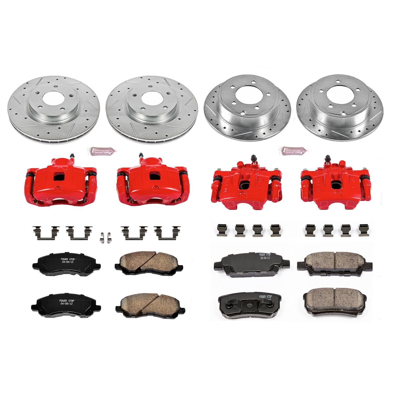 PowerStop Performance Brake Pads Rotors Kit KC2840