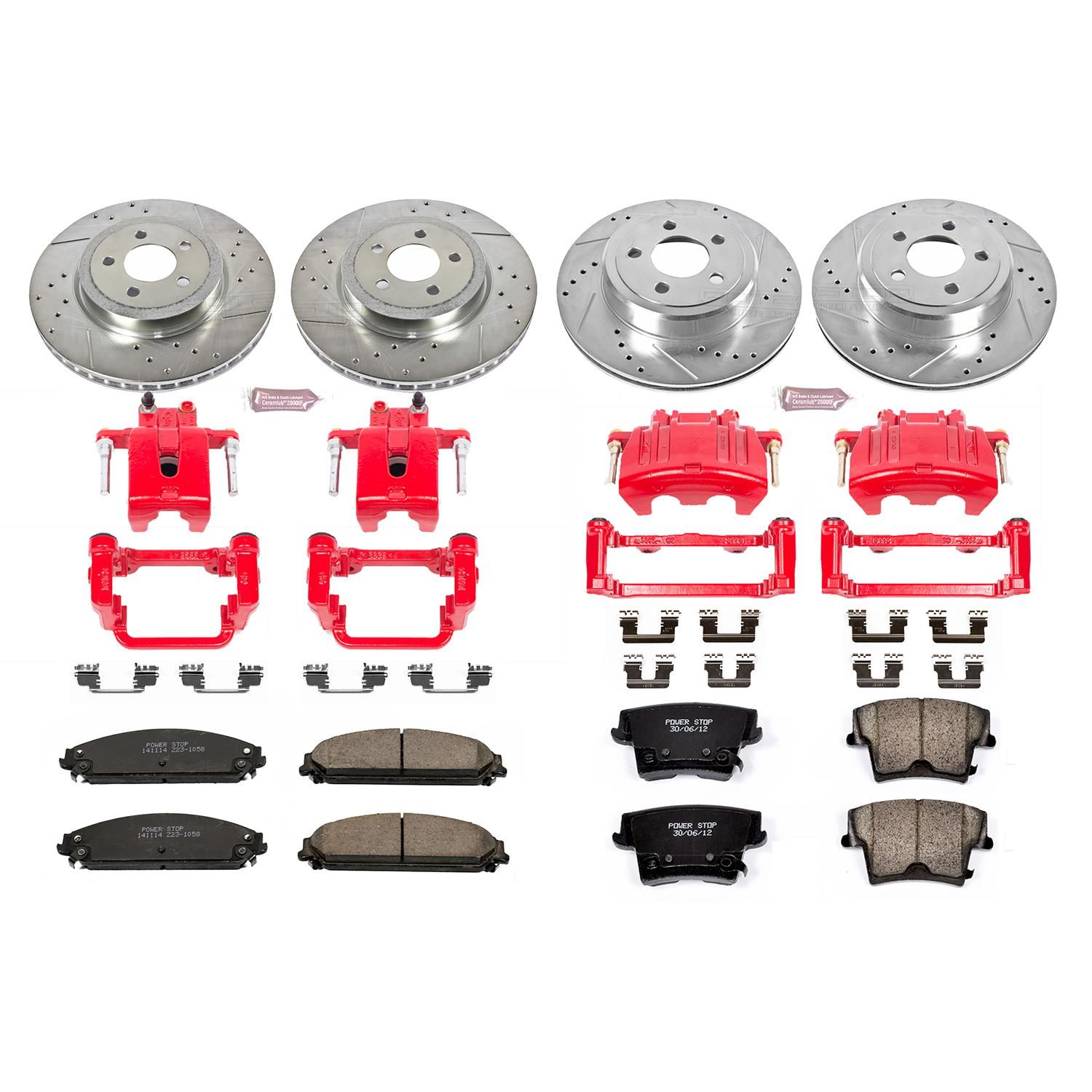 PowerStop Performance Brake Pads Rotors Kit KC2853