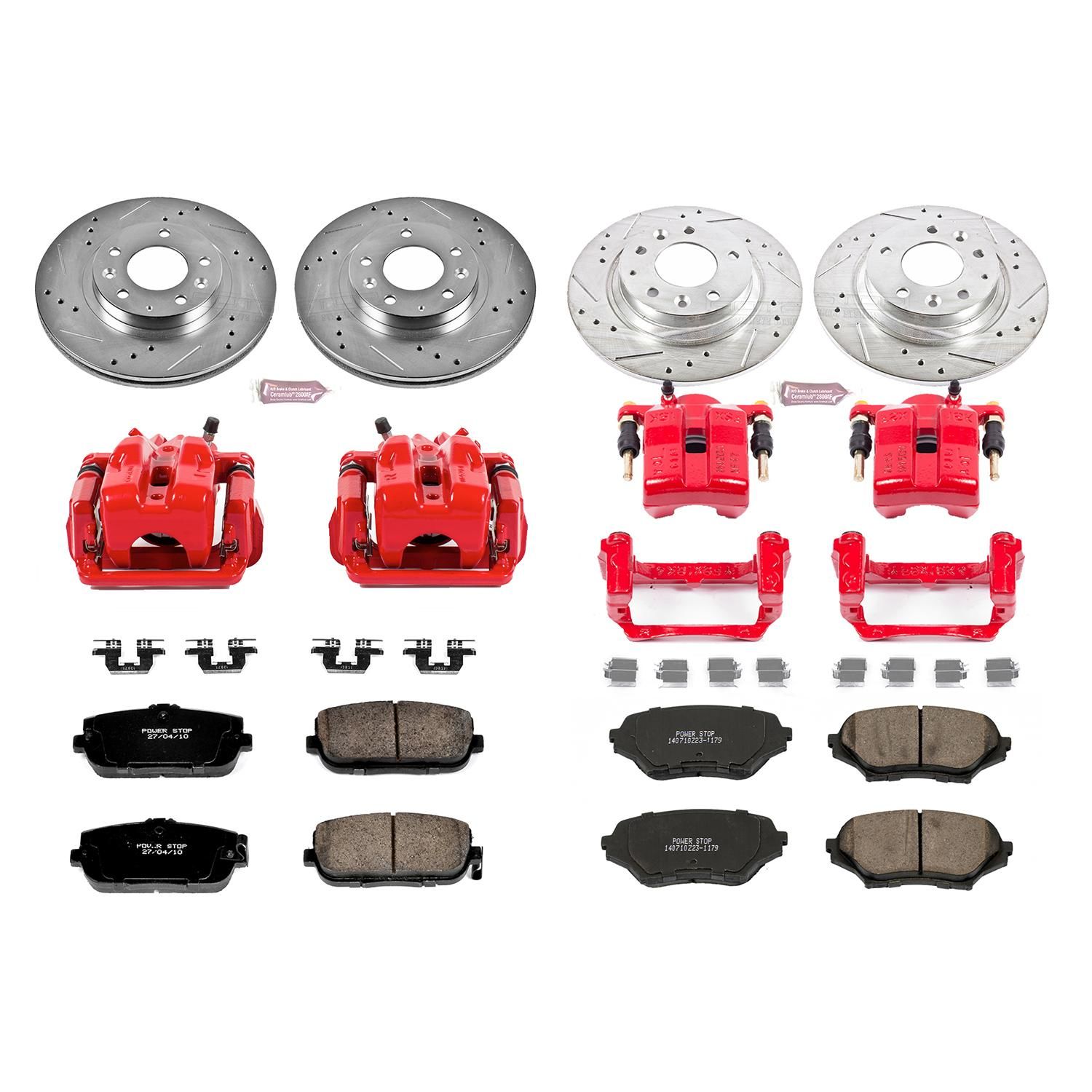 PowerStop Performance Brake Pads Rotors Kit KC4098