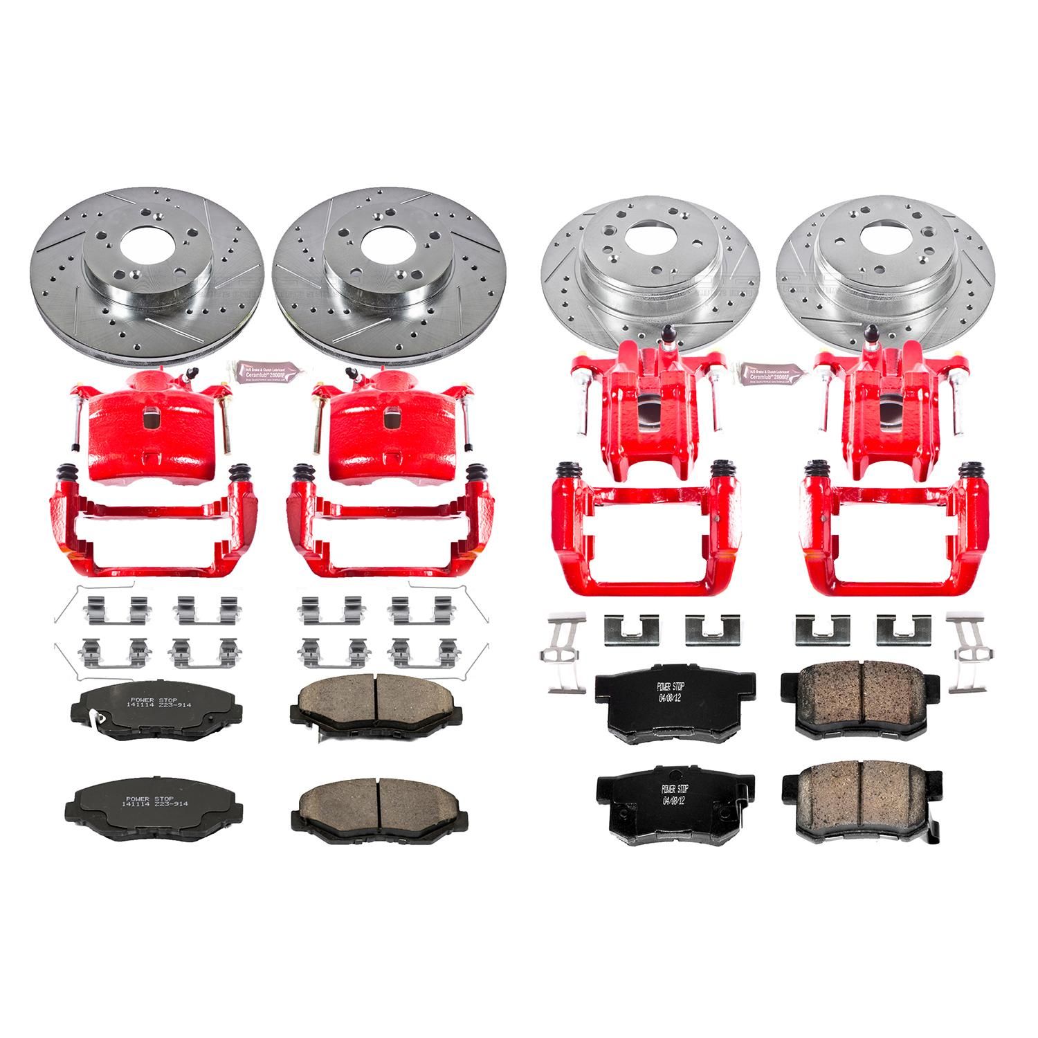 PowerStop Performance Brake Pads Rotors Kit KC5389