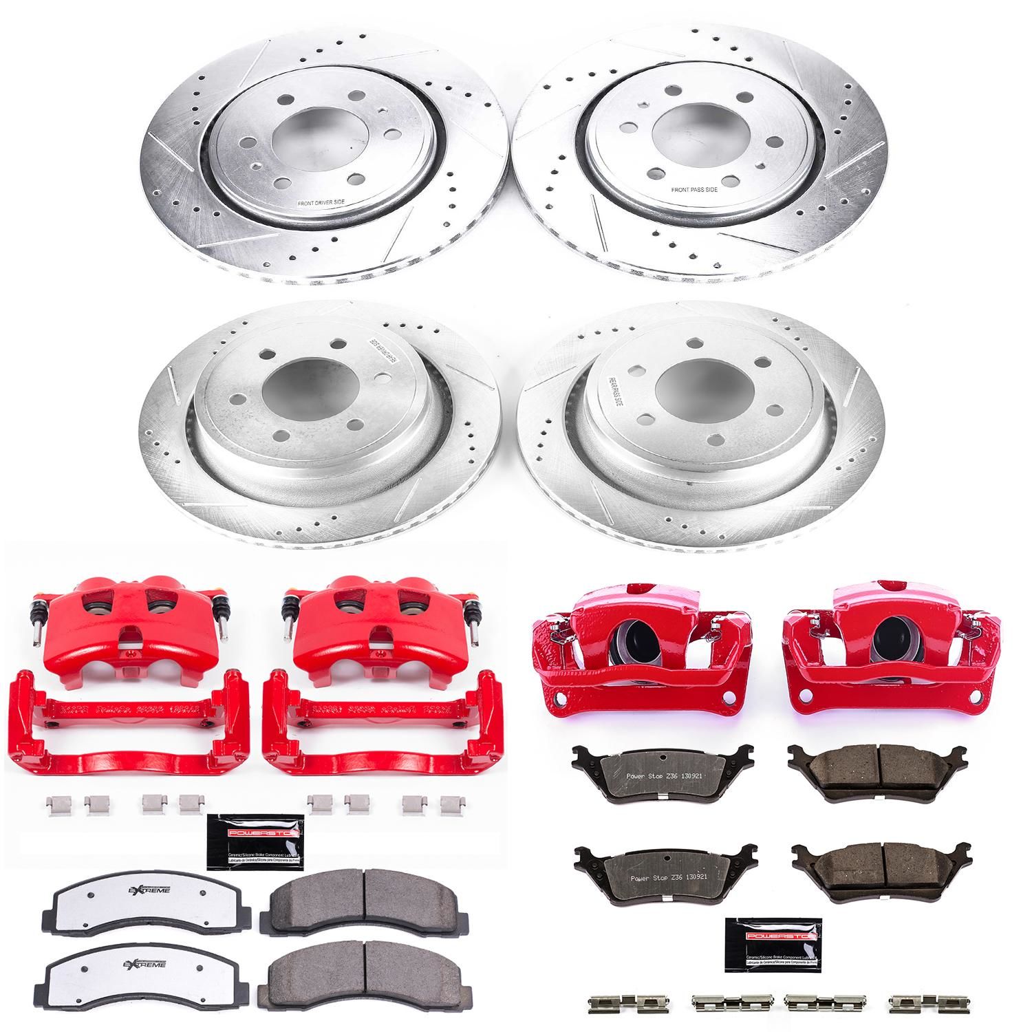 PowerStop Performance Brake Pads Rotors Kit KC626836