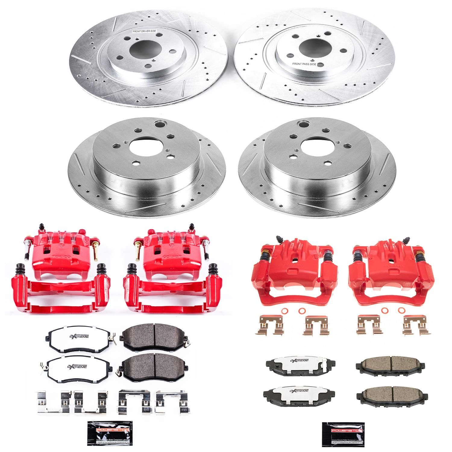 PowerStop Performance Brake Pads Rotors Kit KC6762-26