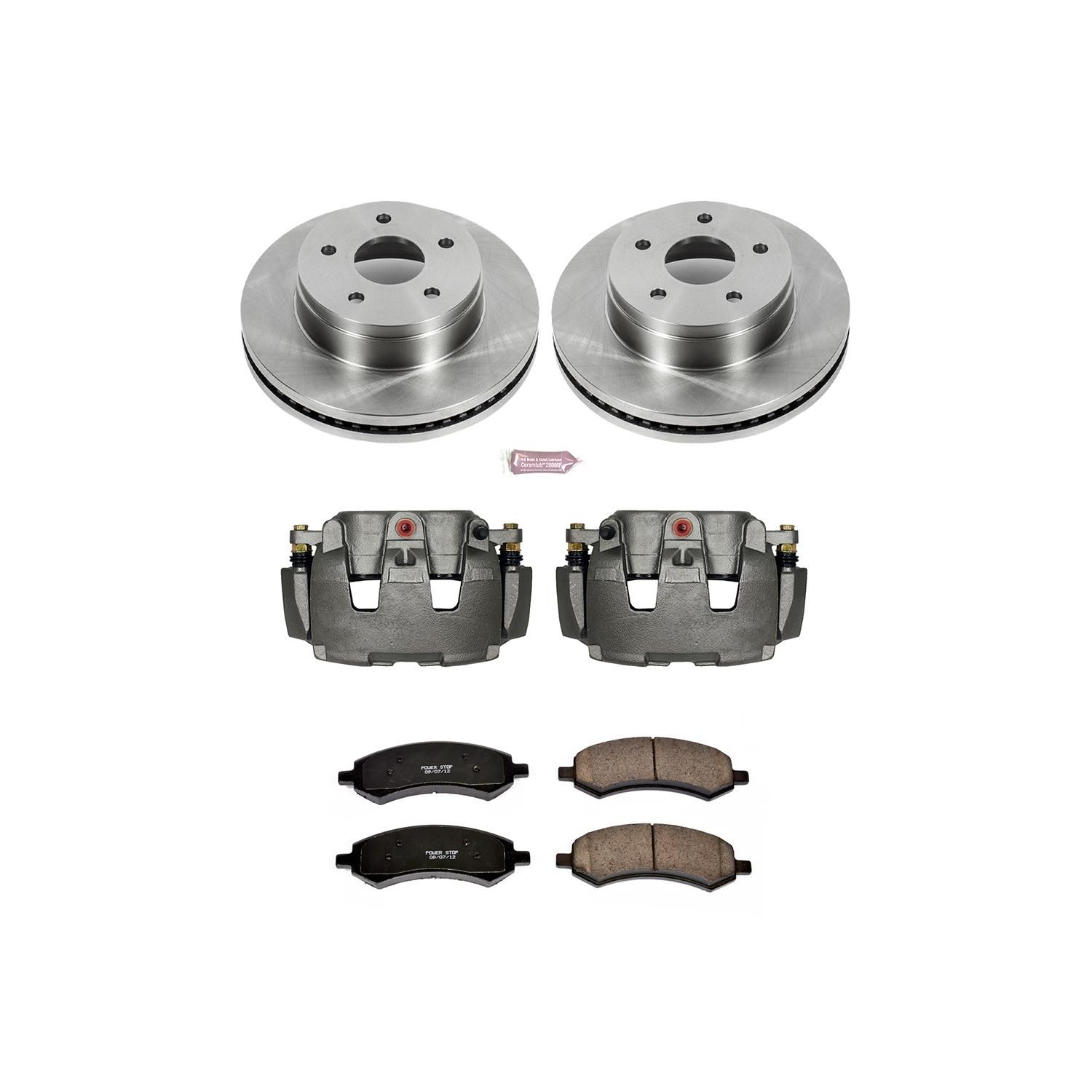 PowerStop Performance Brake Pads Rotors Kit KCOE2163A