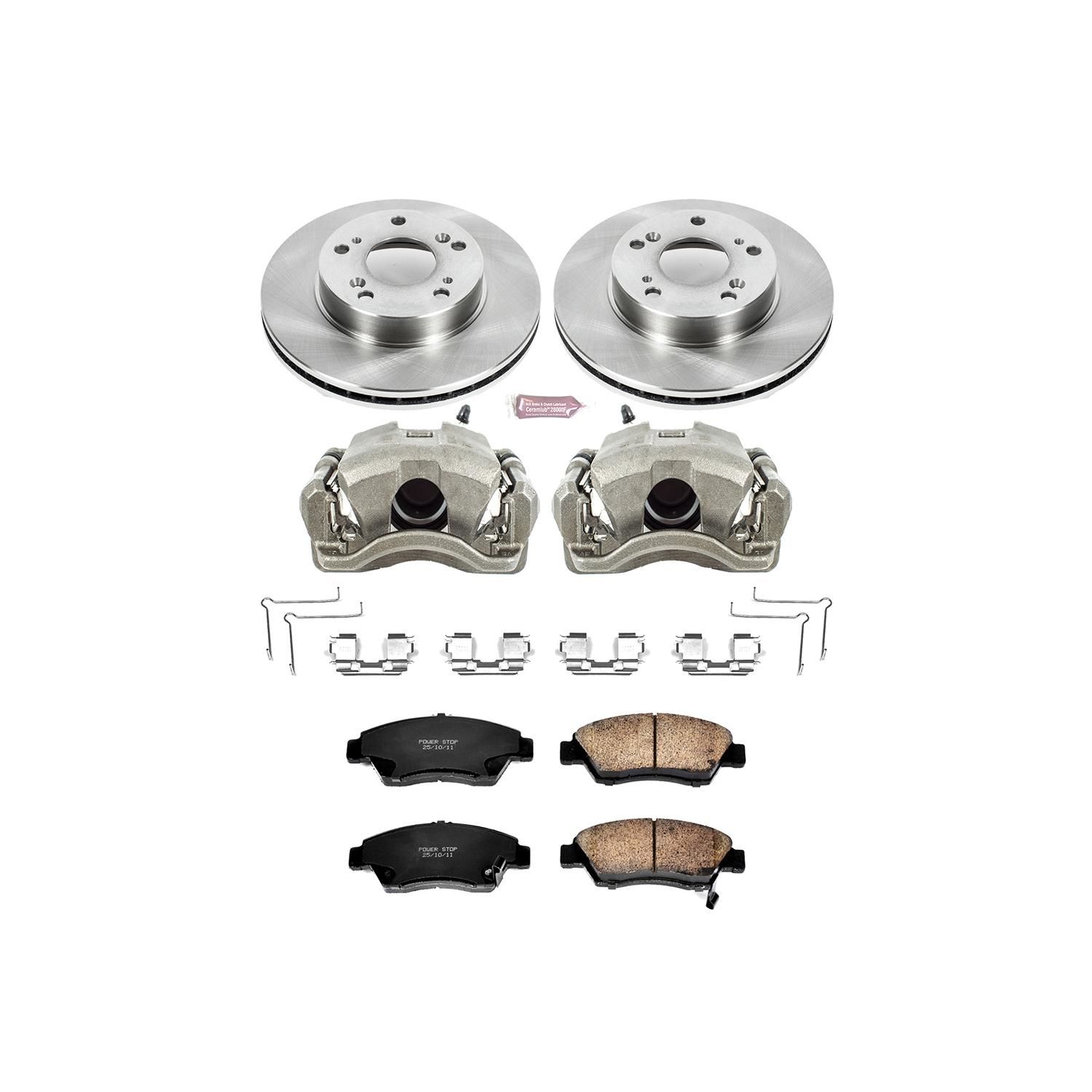 PowerStop Performance Brake Pads Rotors Kit KCOE2389