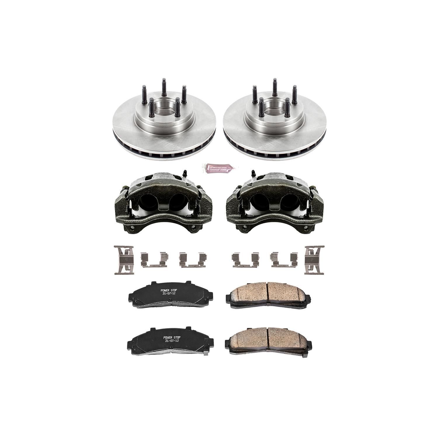 PowerStop Performance Brake Pads Rotors Kit KCOE5081