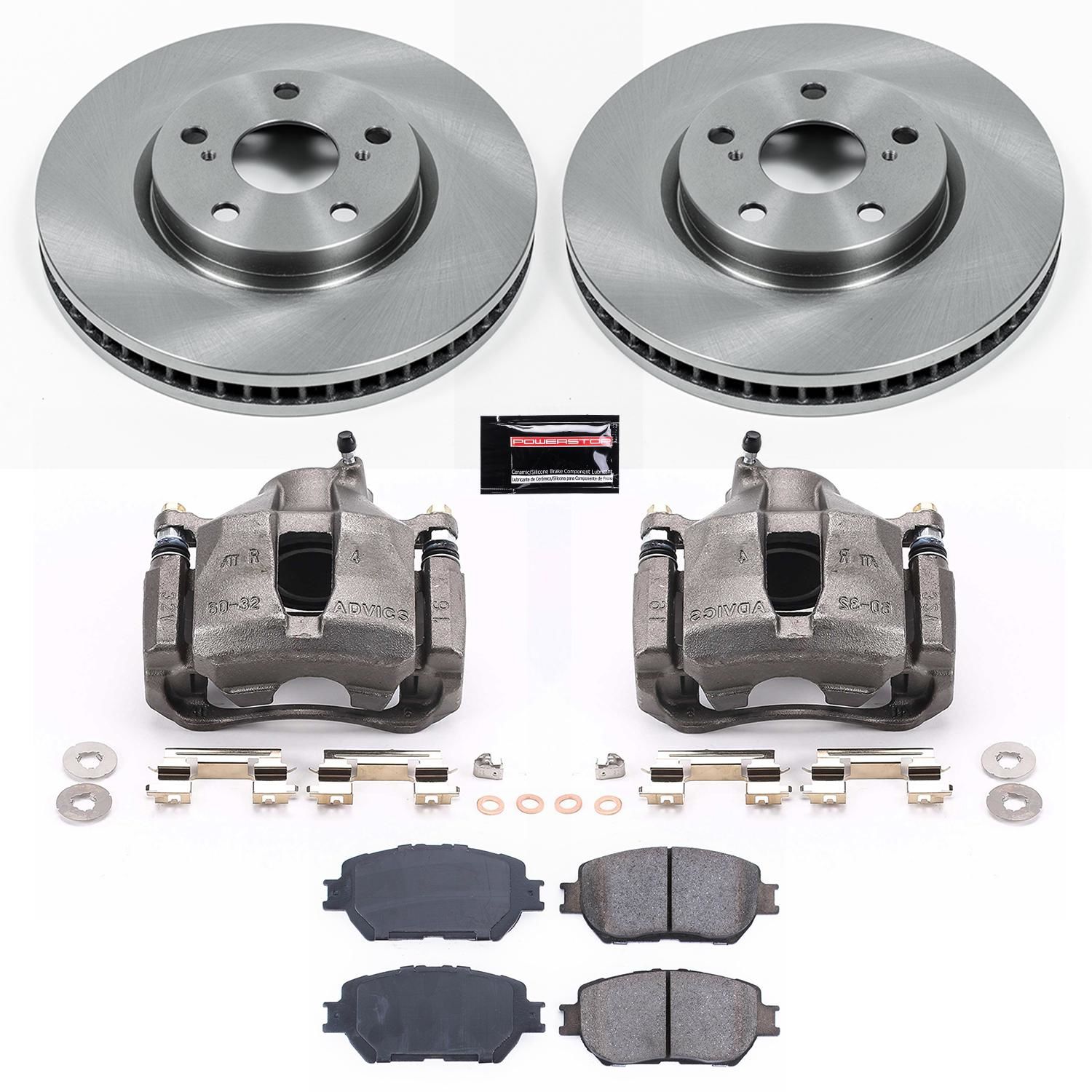 PowerStop Performance Brake Pads Rotors Kit KCOE5272