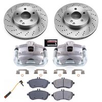 PowerStop Performance Brake Pads Rotors Kit KCOE7766 for Mercedes Benz C250