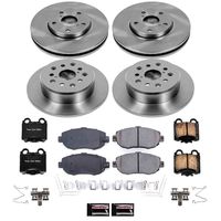 PowerStop Performance Brake Pads Rotors Kit KOE1079 for Lexus GS430