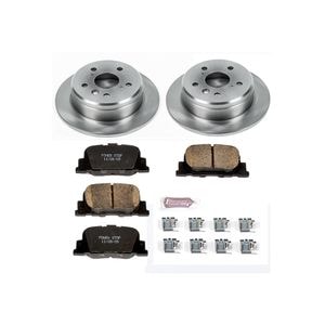 Power Stop KOE15289DK Rear Brake Kit - OE Replacement Drums & Ceramic Brake Pads