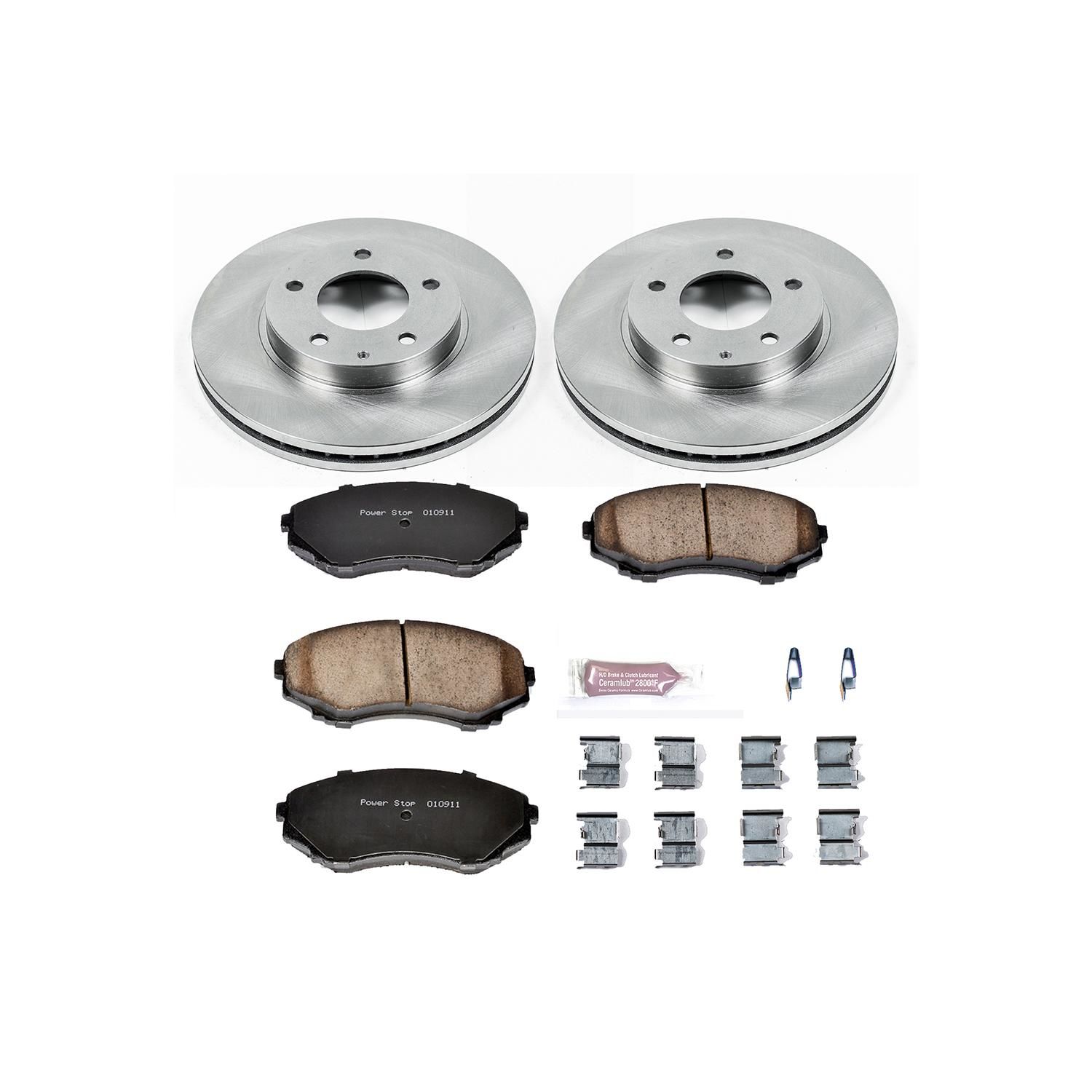 PowerStop Performance Brake Pads Rotors Kit KOE1184